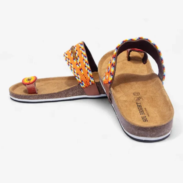 Beaded Women Cork Sandals