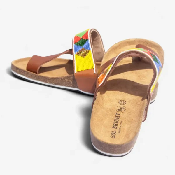 Beaded Women Cork Sandals