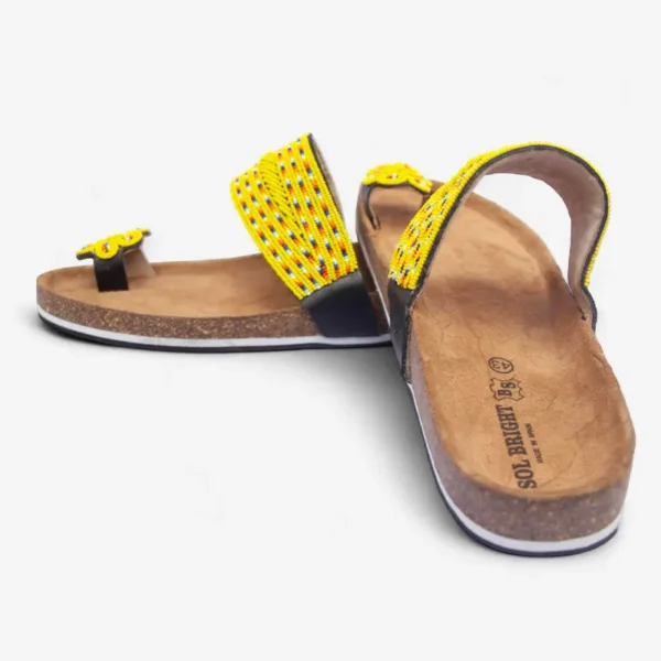 Beaded Women Cork Sandals