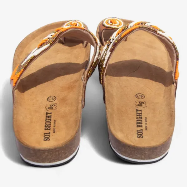 Beaded Women Cork Sandals