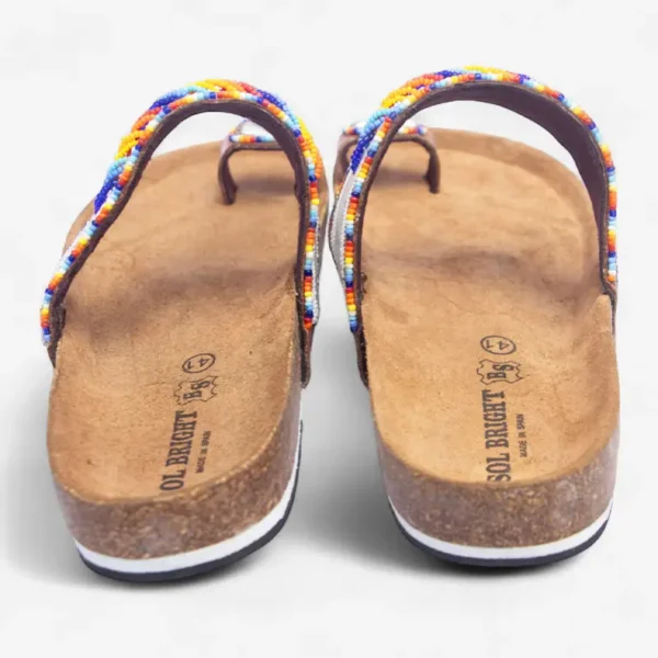 Beaded Women Cork Sandals