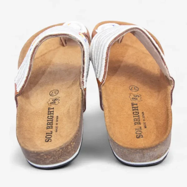 Beaded Women Cork Sandals