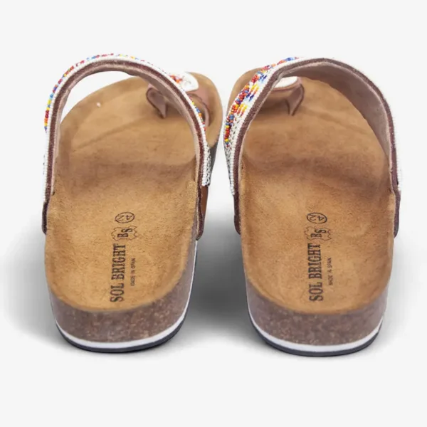 Beaded Women Cork Sandals