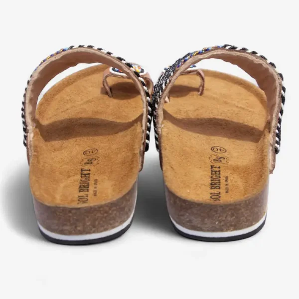 Beaded Women Cork Sandals