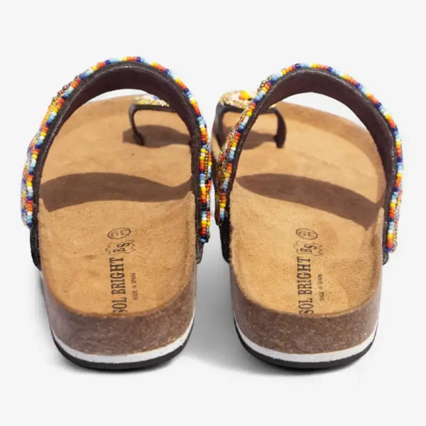 Beaded Women Cork Sandals