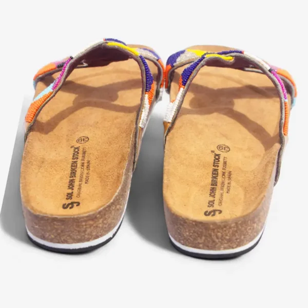 Beaded Women Cork Sandals