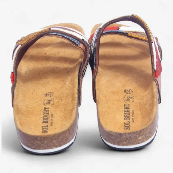 Beaded Women Cork Sandals