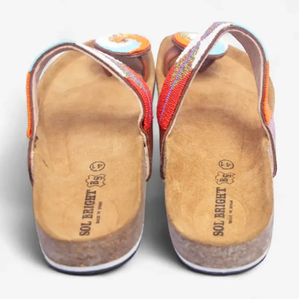 Beaded Women Cork Sandals