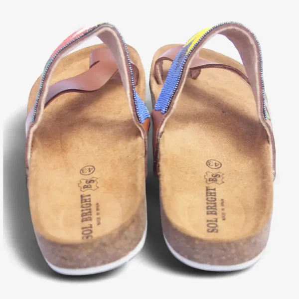 Beaded Women Cork Sandals