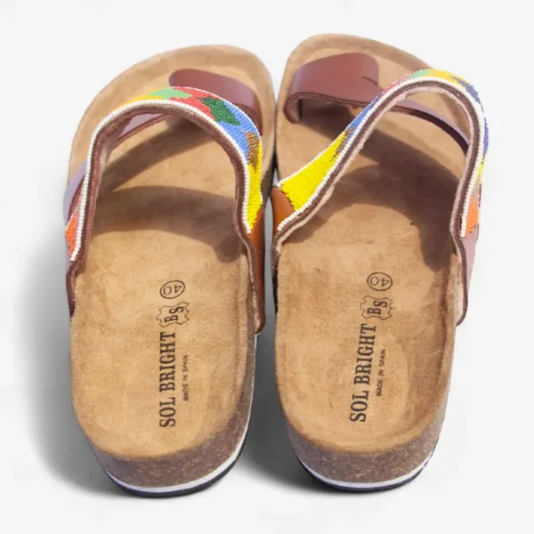 Beaded Women Cork Sandals