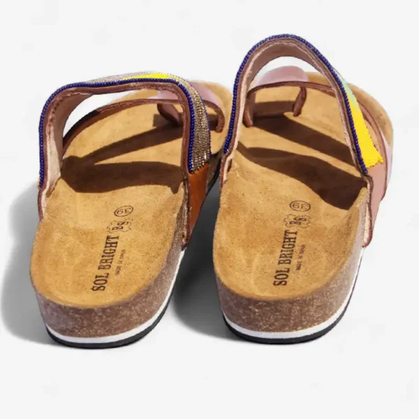 Beaded Women Cork Sandals