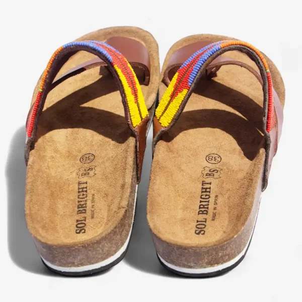 Beaded Women Cork Sandals