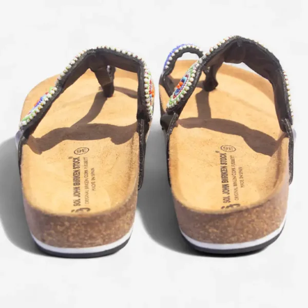 Beaded Women Cork Sandals