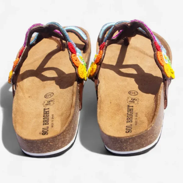 Beaded Women Cork Sandals