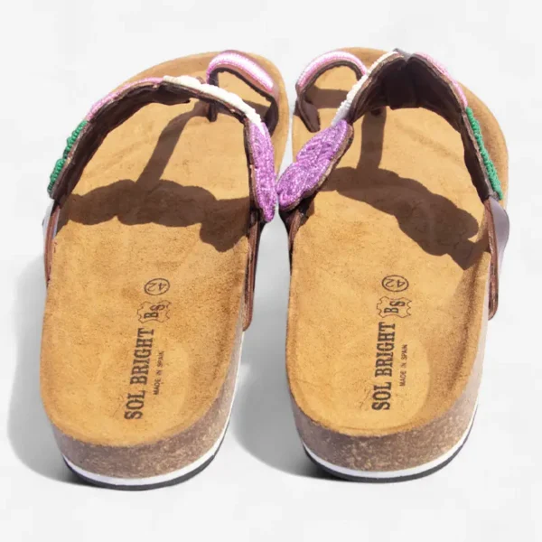 Beaded Women Cork Sandals