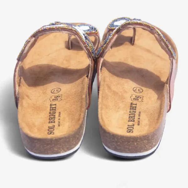 Beaded Women Cork Sandals
