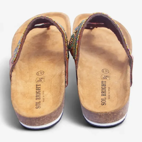Beaded Women Cork Sandals