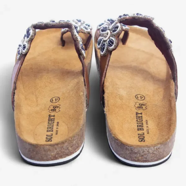 Beaded Women Cork Sandals