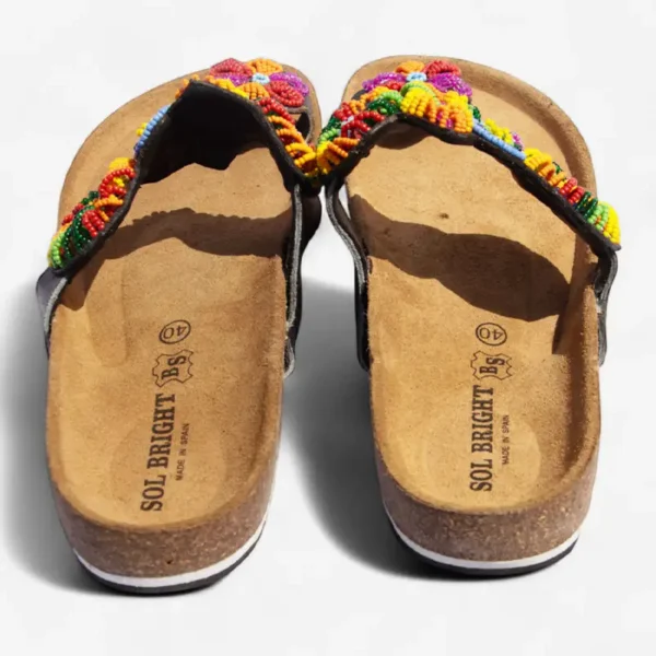 Beaded Women Cork Sandals