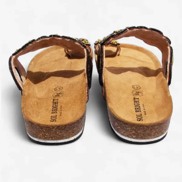 Beaded Women Cork Sandals