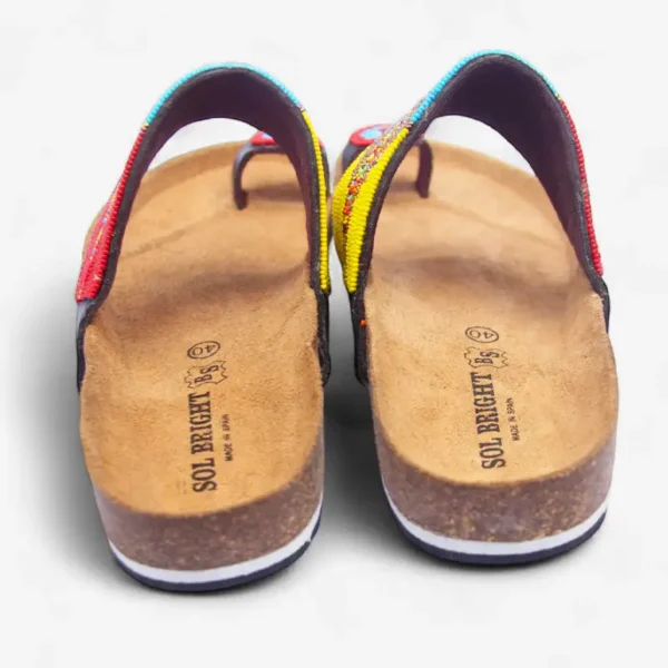 Beaded Women Cork Sandals