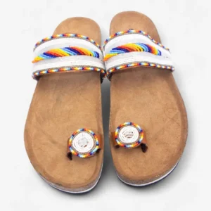 Beaded Women Cork Sandals