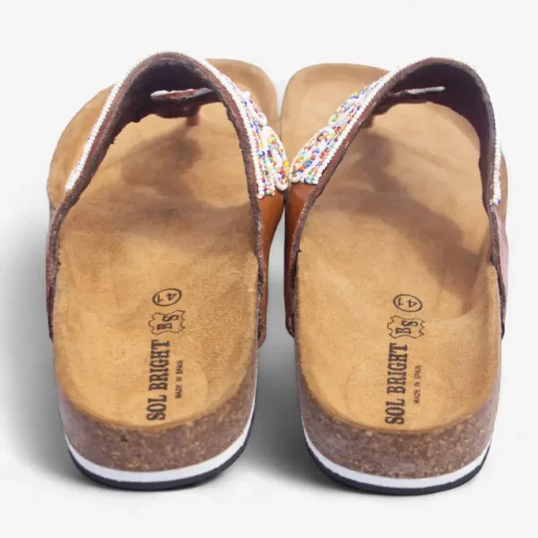 Beaded Women Cork Sandals