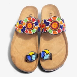 Beaded Women Cork Sandals