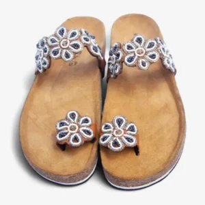Beaded Women Cork Sandals