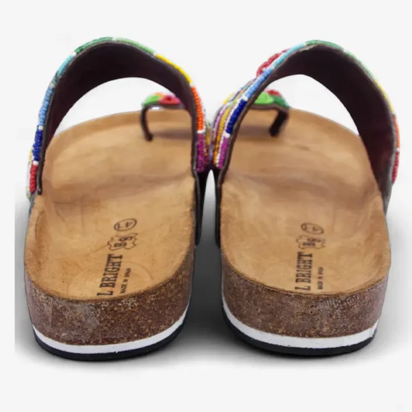 Beaded Women Cork Sandals