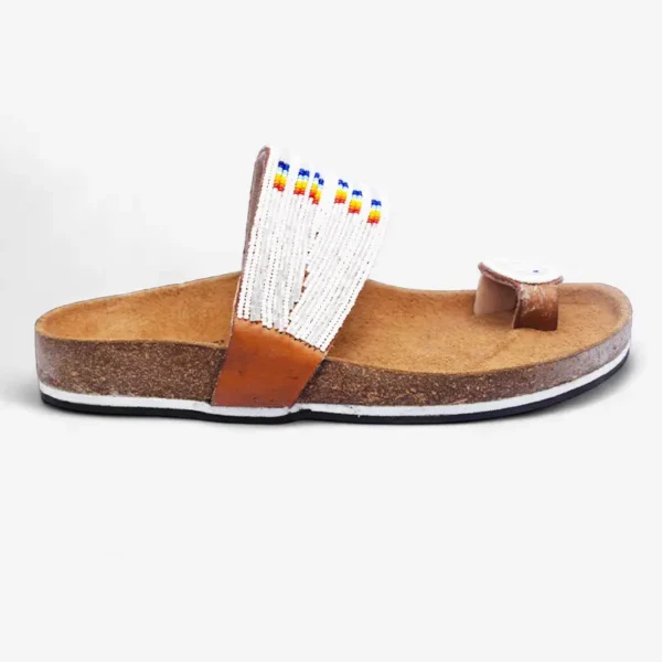 Beaded Women Cork Sandals