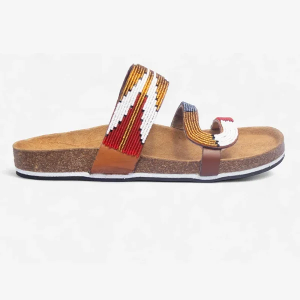 Beaded Women Cork Sandals