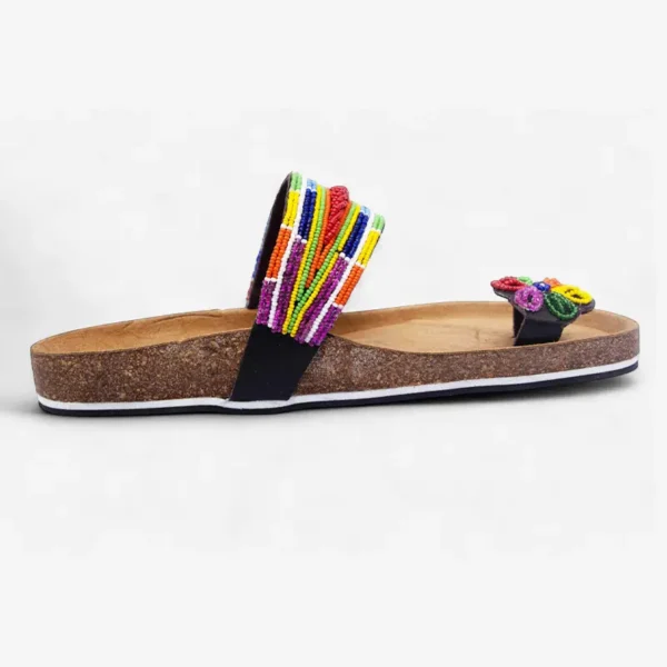 Beaded Women Cork Sandals