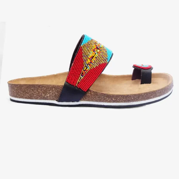 Beaded Women Cork Sandals