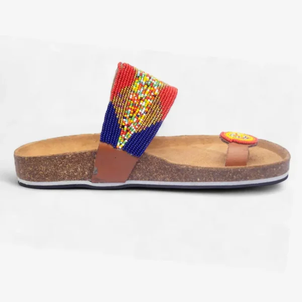 Beaded Women Cork Sandals