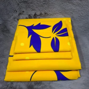 Both Sides Printed 4-Piece Cotton Bedsheet Set