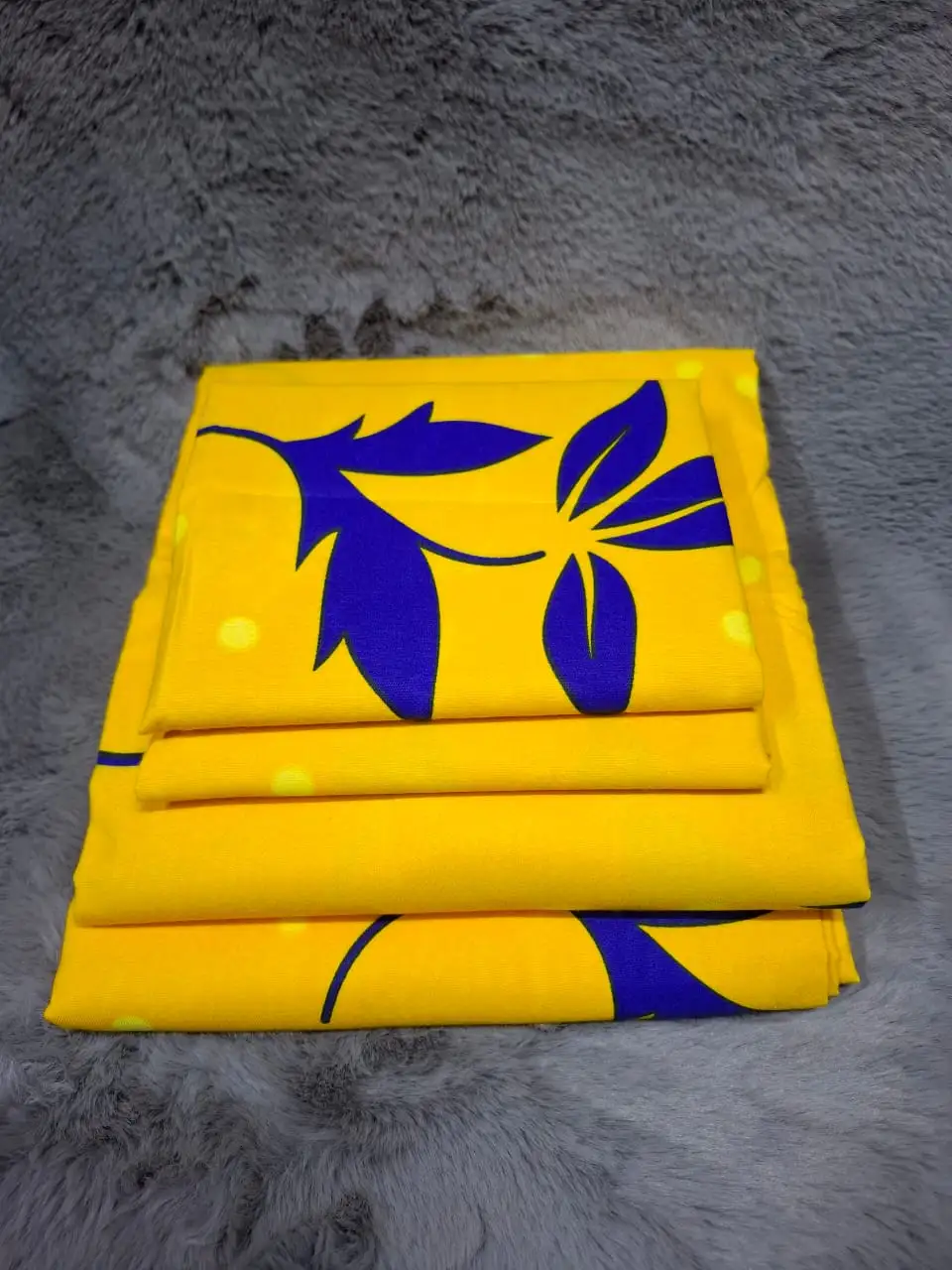 Both Sides Printed 4-Piece Cotton Bedsheet Set