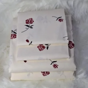 Both Sides Printed 4-Piece Cotton Bedsheet Set