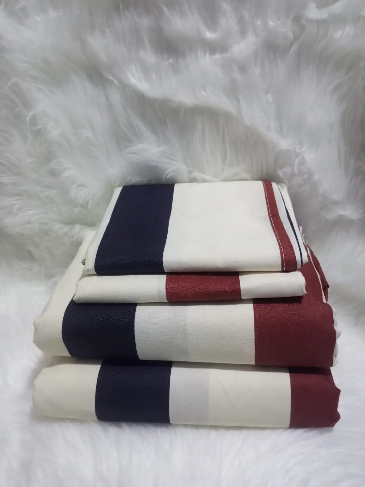 Both Sides Printed 4-Piece Cotton Bedsheet Set