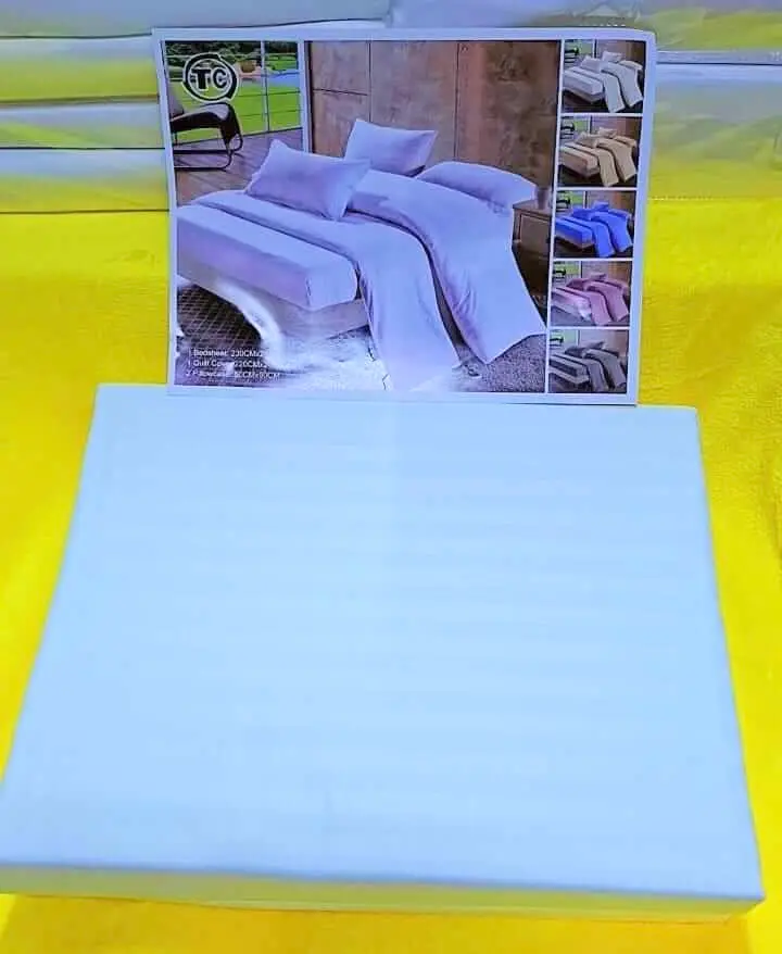 Striped Cotton Bedsheet Set