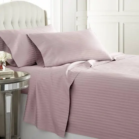 Striped Cotton Bedsheet Set