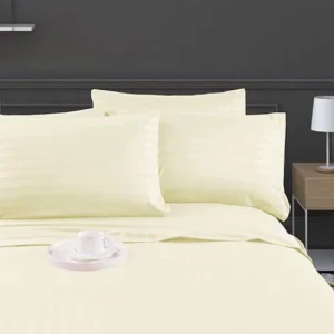 Striped Cotton Bedsheet Set